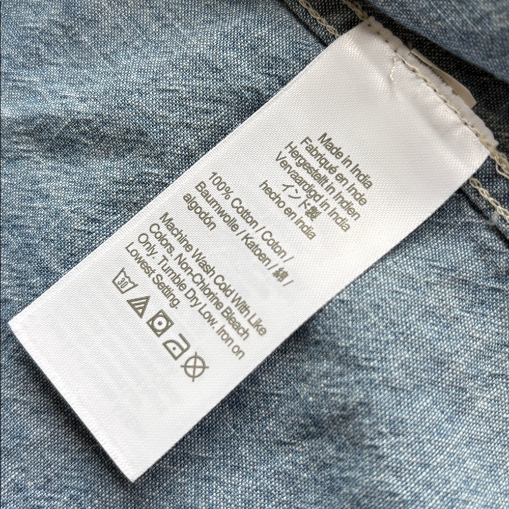 Crewcuts girls chambray shirt L(10-11) - Picture 5 of 6